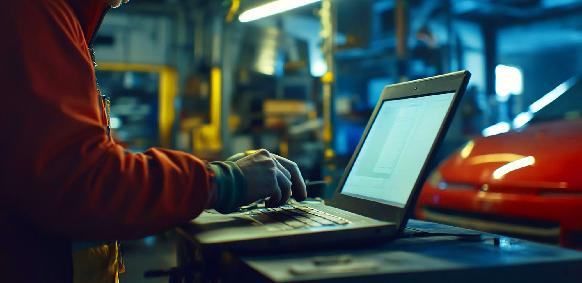 Diagnosi elettronica durante una lavorazione Olivieri Racing